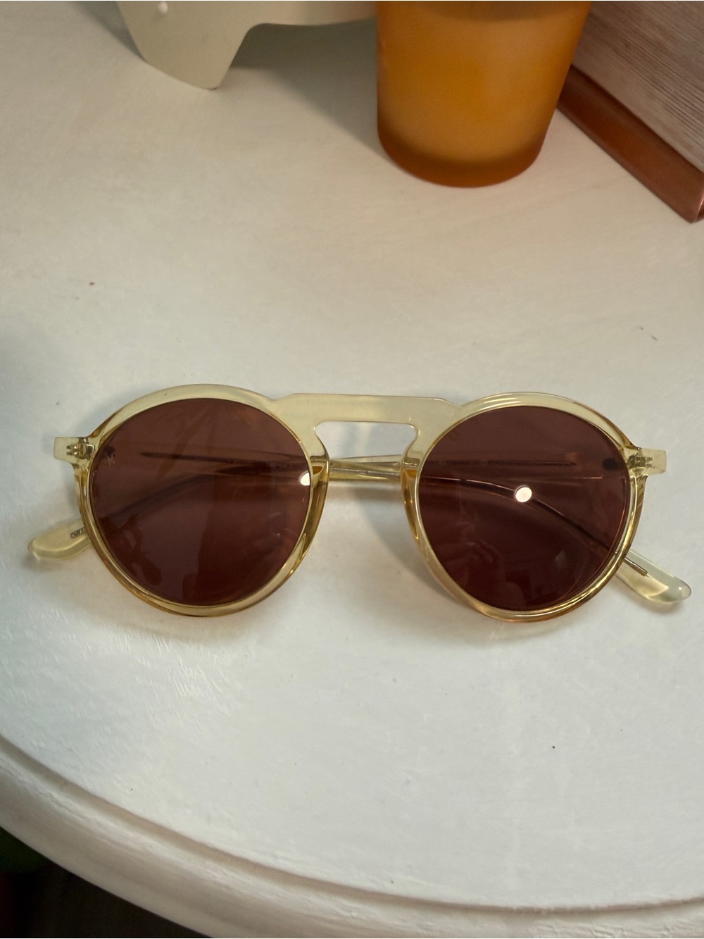 Smoke x Mirrors Letter Sunglasses in Vintage Crystal, Very Rare!